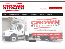 Tablet Screenshot of crownmeat.com